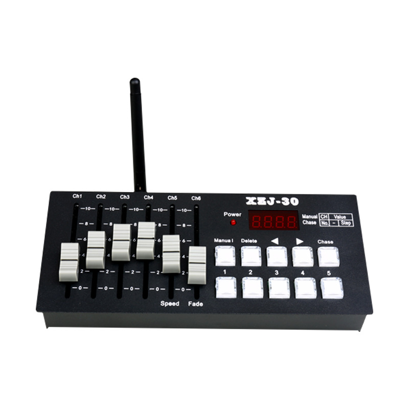 Factory direct sale Mini DMX512 with built-in 2.4G wireless transmitter, suitable for controlling products such as parapet special effects Item Picture