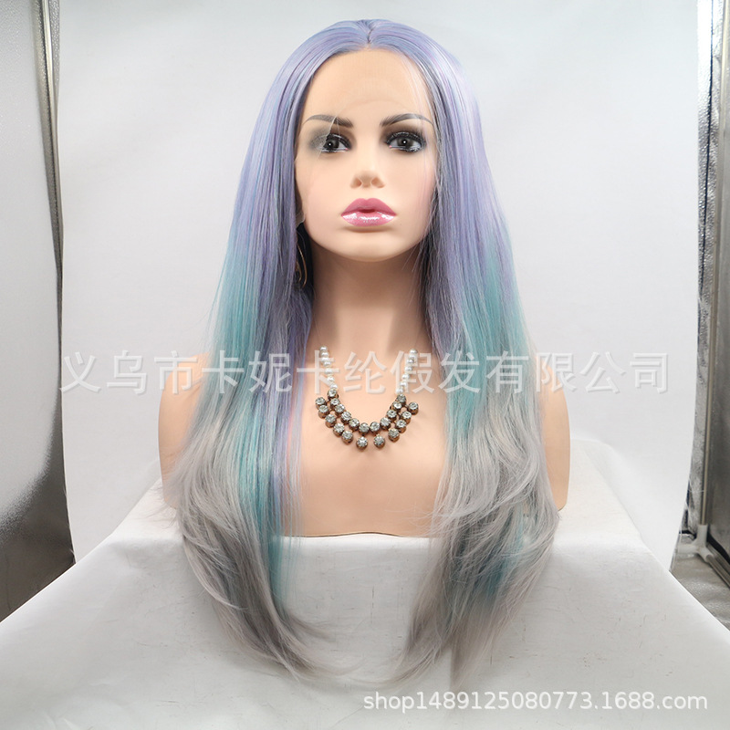 Lace hair, long straight hair in multiple colors Specification image