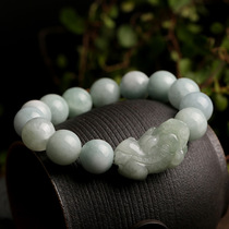 Qiu's natural A goods jade pixiu bracelet men and women Pixiu handcrafted jade bracelet handicraft manufacturers wholesale