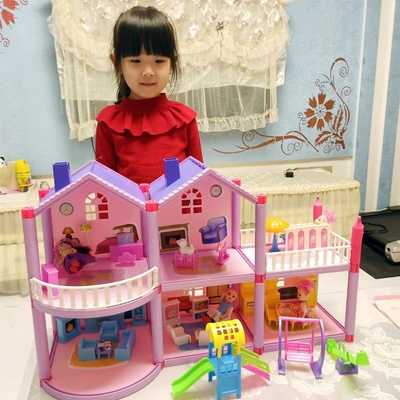 Princess doll House small villa Dream Mansion Castle house simulation room Dream Girl doll house thumbnail