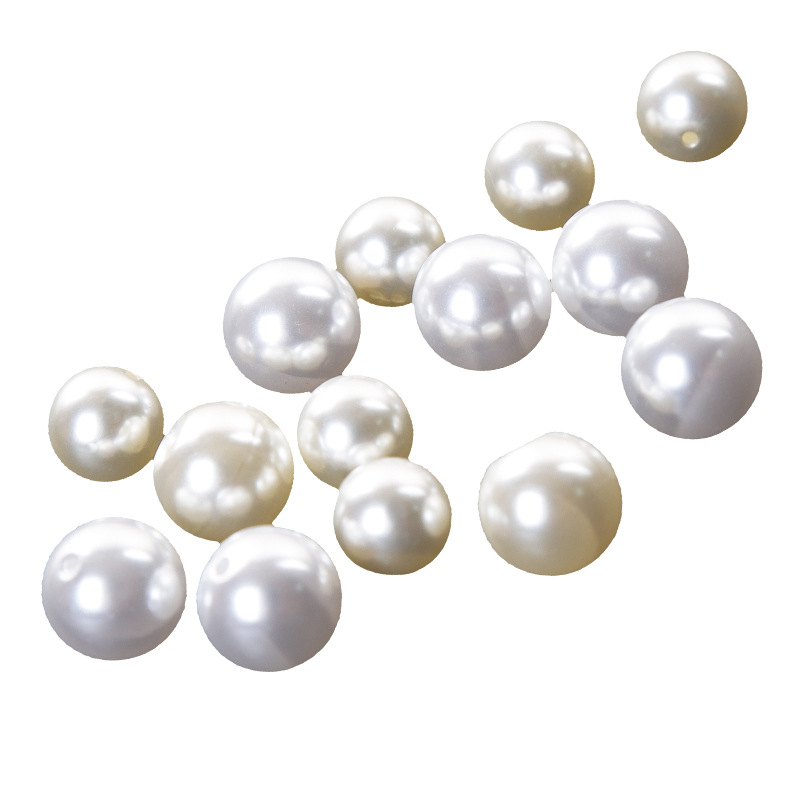 Environmental Protection Abs Highlights Half Hole Imitation Pearl Accessories Diy Earrings Accessories Pearl Semi-Finished Products Manufacturers Wholesale Item Picture