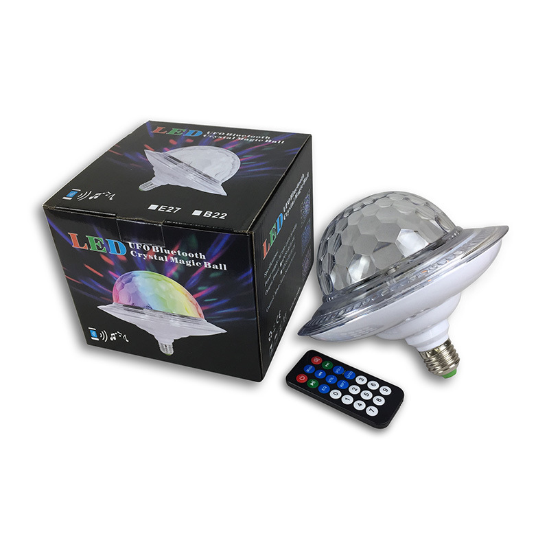 UFO Music Magic Ball Light, Bluetooth Music Color Light, MP3 Seven-color sound Control Crystal Magic Ball Stage Light, cross-border supply Application Scenario