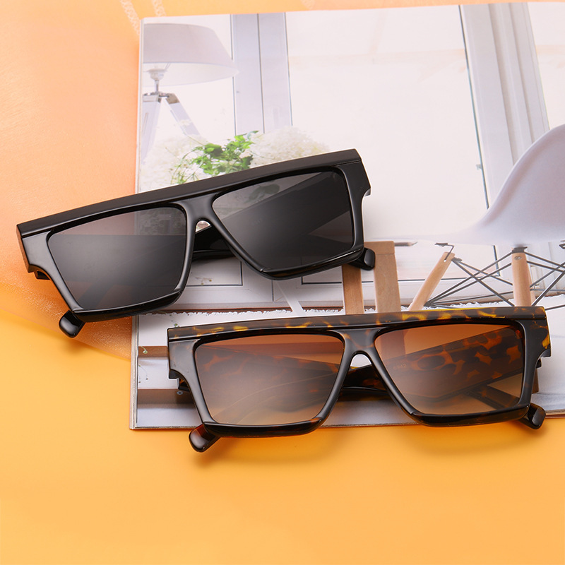 新款跨境太阳眼镜 欧美潮流方框太阳镜 男女士时尚驾驶墨镜6942图