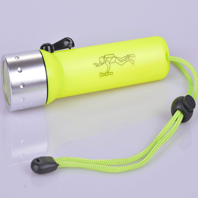Led Magnetic Control Waterproof Flashlight Battery Type Outdoor Emergency Repair Light Plastic Diving Flashlight Wholesale Specification drawing