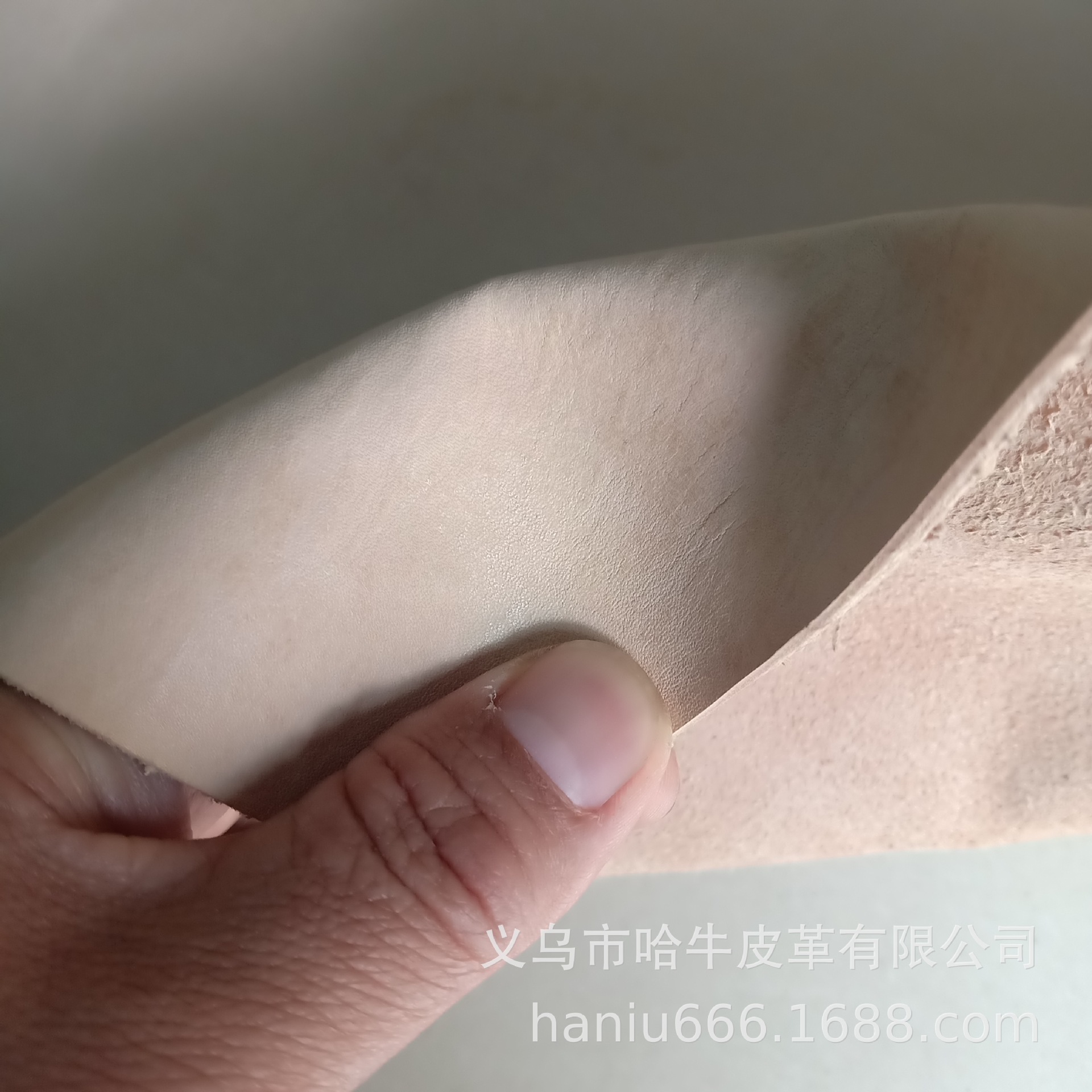 Yiwu Hanu leather firm 2 - layer tree paste skin color spot full figure