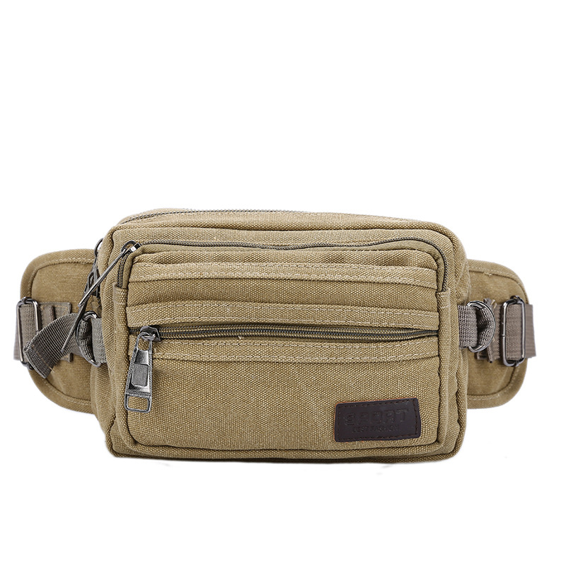 Cross-Border Source Of Goods Outdoor Sports Waist Pack With Men's Canvas Waist Pack Cycling Tactical Waist Pack Mobile Phone Bag Men Application Scenario