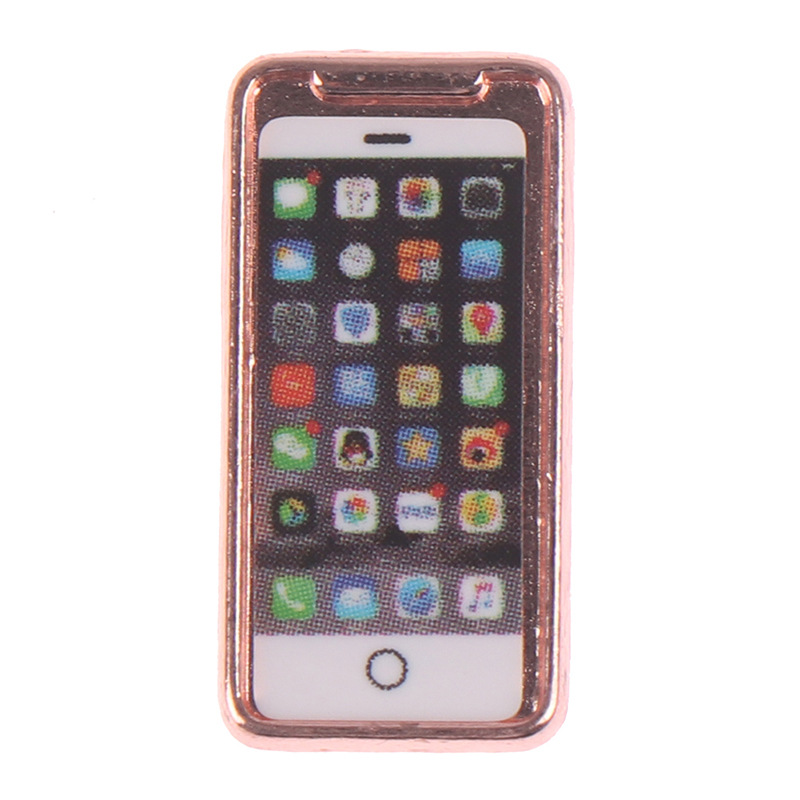 1:12 Doll House Decoration DIY Cabin decoration Mobile phone Model phone decoration Metal BJD phone phone accessories Application Scenario