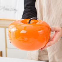 Custom apple shaped dried fruit box division with lid nut box living room home candy box melon seed snack tray