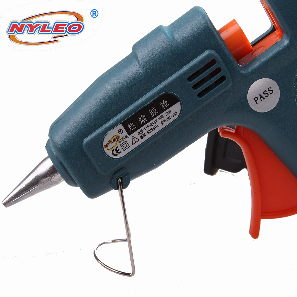 Hot melt glue gun Small glue gun diy hot melt glue gun 20W with switch hot glue gun universal glue gun