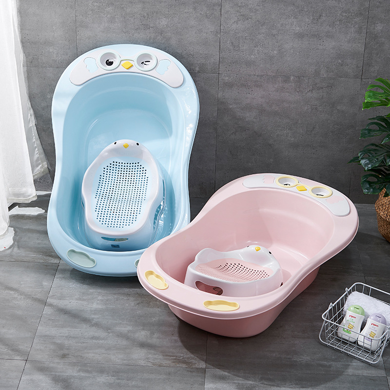 G468 Wanshele B26/B02 Baby Bathtub, baby bath basin, extra-large cartoon soft bath bed suitable for newborns to sit and lie on