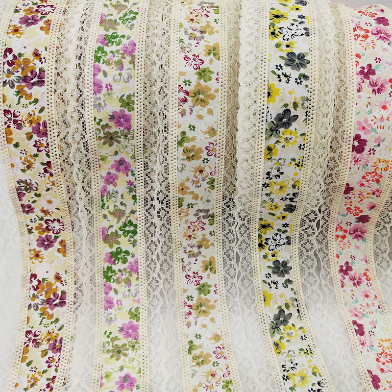 Double-sided lace retro style polyester webbing clothing accessories, ultrasonic embossed webbing, festival gift packaging webbing Specification image