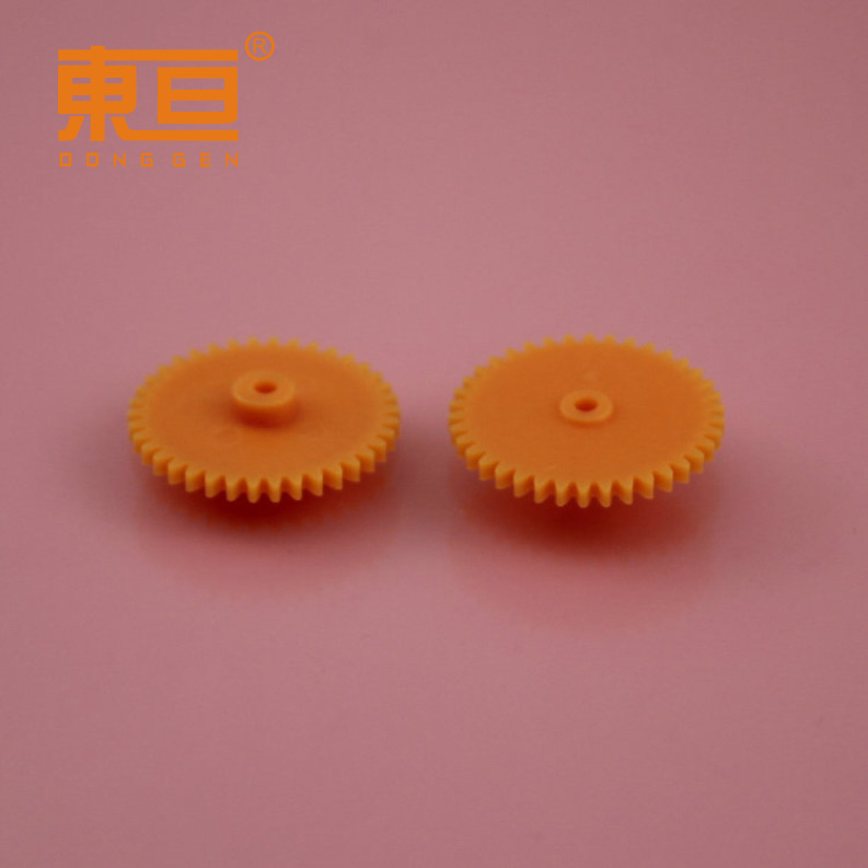 382A soft orange-red soft tooth plate, single-layer gear with soft rubber, easy to insert and pull, toy gear Specification image