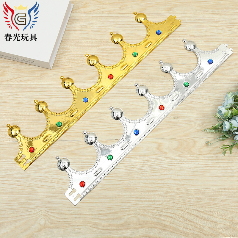 Cartoon Cute Little Princess Crown Foreign Trade Hot Plastic Children's Crown Hair Accessories Handmade Crown Wholesale Application Scenario
