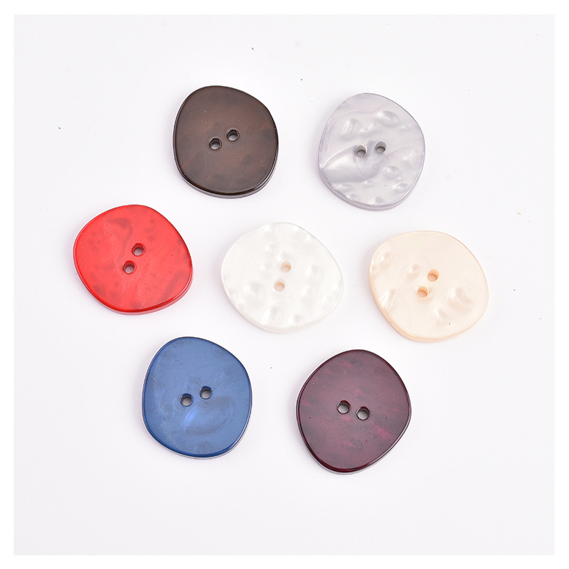 Irregular Resin Buttons Coat Buttons All Match Decorative Clothes Shaped Accessories Trench Coat Shirt Sweater Women Buttons Item Picture