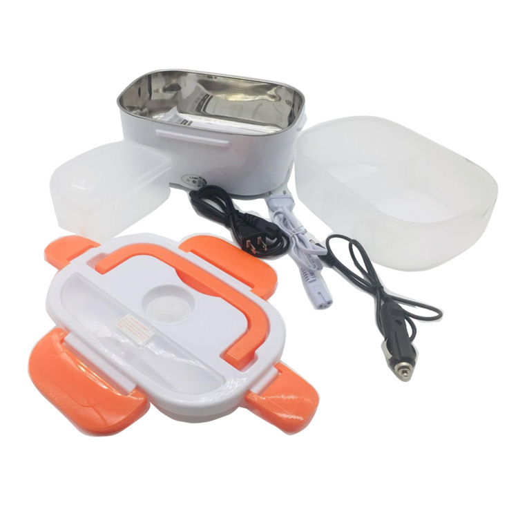 Powerful factory electric heating, heat preservation, heating, car lunch box, two-in-one, home and car dual-use, stainless steel plug-in household appliance gift Specification image