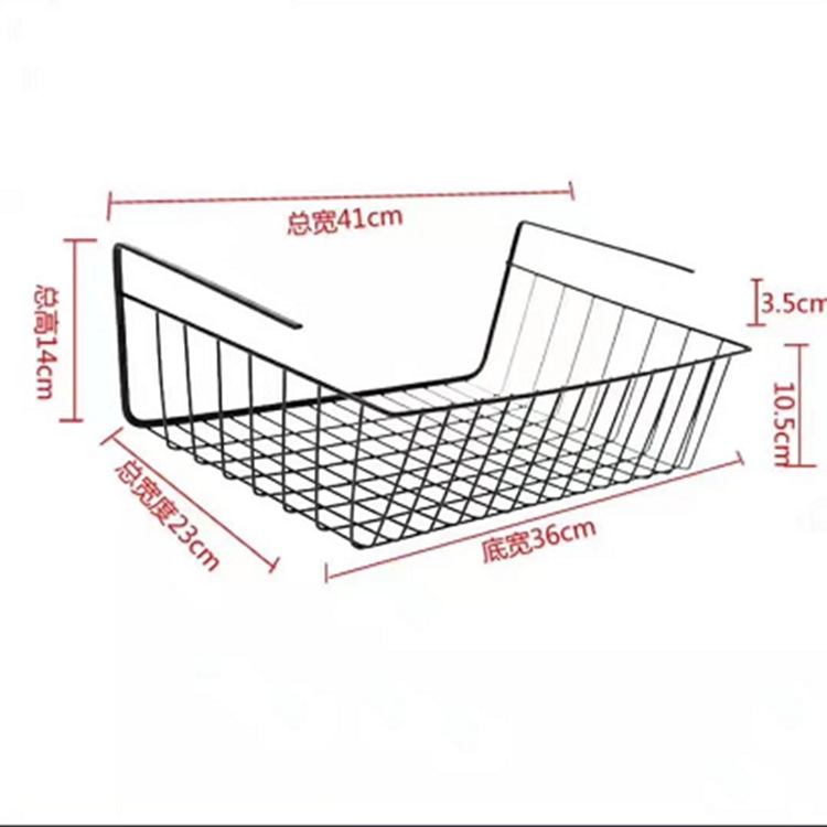 Partition hanging basket storage rack, student dormitory storage rack, dormitory storage wonder Specification image