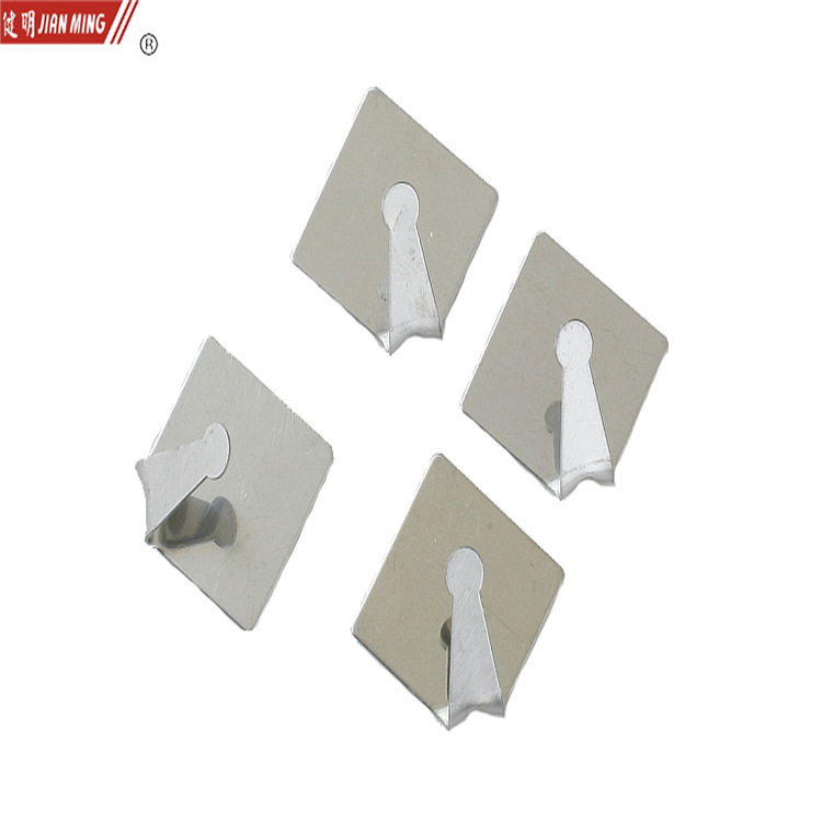 JM1044 stainless steel diamond-shaped strong adhesive hook, seamless hook, nail-free hook, self-adhesive wall-mounted Application Scenario