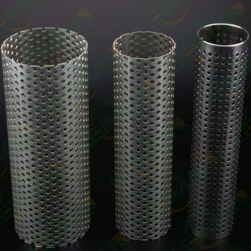 Factory direct sales of stainless steel round hole pipe network, hexagonal barbecue charcoal smoke guiding pipe, 6-inch rhombic hole smoking pipe details Picture