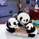 可爱熊猫公仔/国宝动物园毛绒/玩具玩偶仿真/摆地摊毛绒玩具/LOGO毛绒玩具产品图