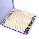 24色彩色铅笔套装 铁盒彩铅定制 六角3.0MM水溶芯 马口铁盒套装笔