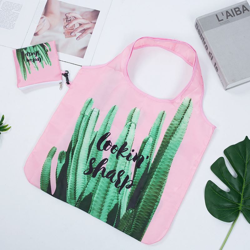 背心款收纳帆布包一大一小子母包潮流时尚百搭折叠袋 帆布袋