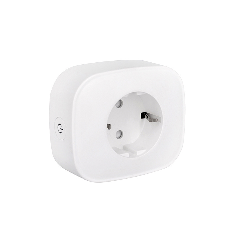 European standard wifi plug, Tuya smart home wireless remote control, timed voice, 16A socket Item Picture
