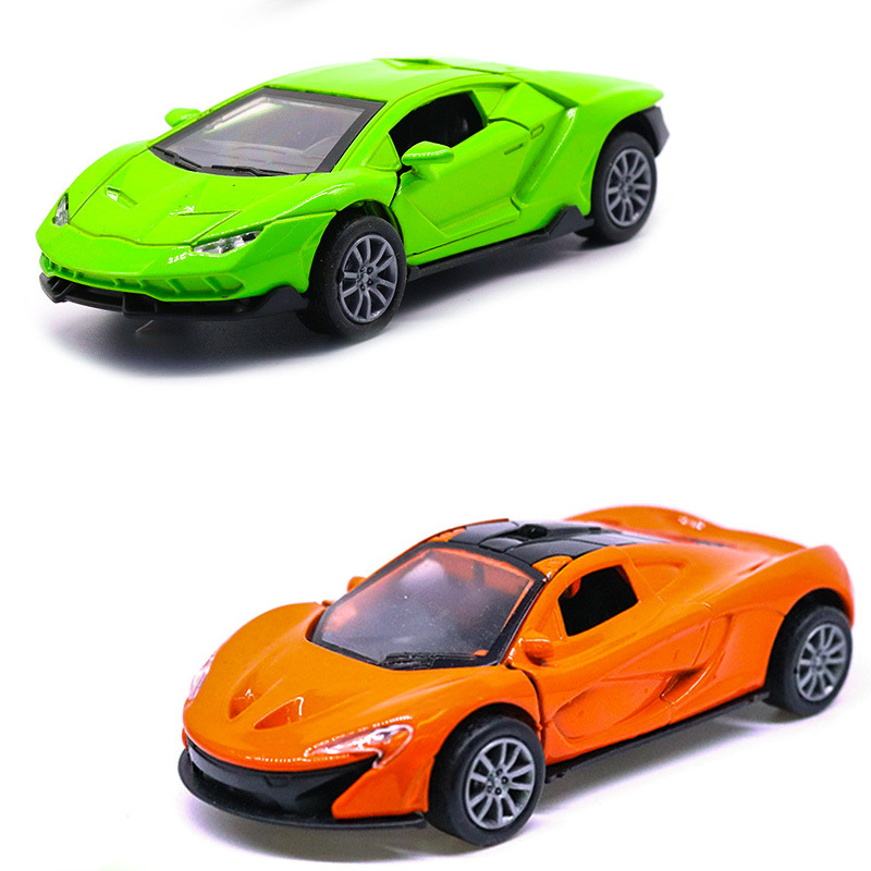 跨境1:32合金跑车模型双开门男孩玩具车模跑车模型回力车男孩玩具详情图4