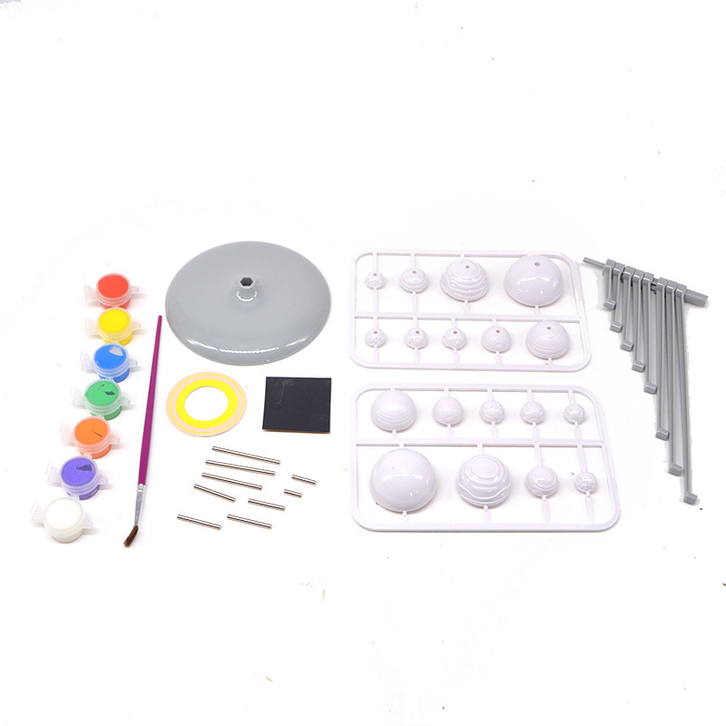 太阳系行星仪模型 科教九大行星模型 益智拼装行星仪 儿童DIY套装详情图2