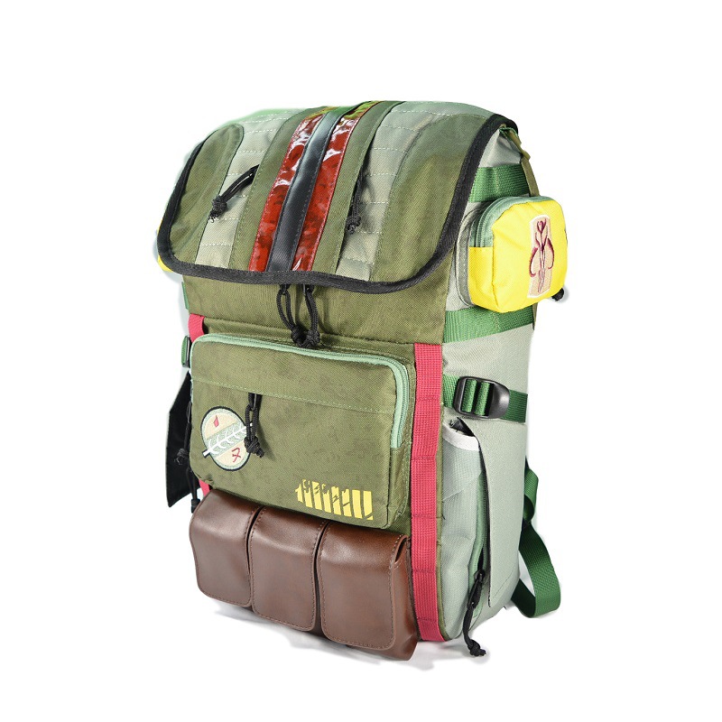 Star Wars Movie Periphery Boba Fetterman Armor Backpack Student Backpack Travel Computer Bag Cross-Border Specification drawing