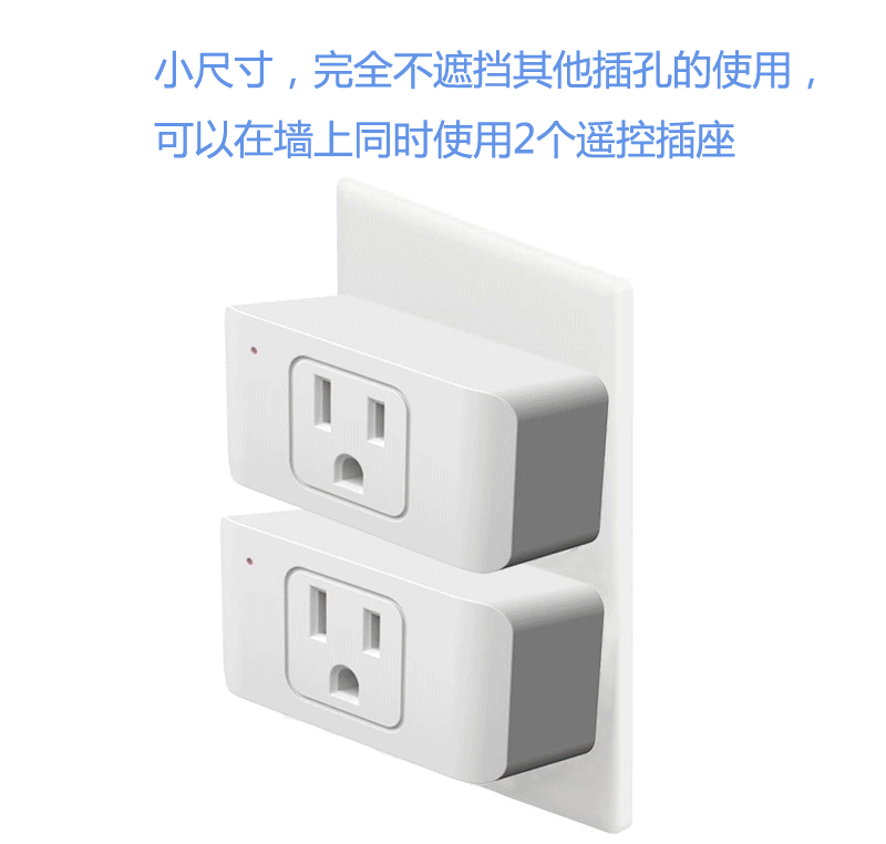 Us-grade smart wireless remote control socket for smart home, 4-channel 30-meter remote control of light switch, delivery and storage box Specification image