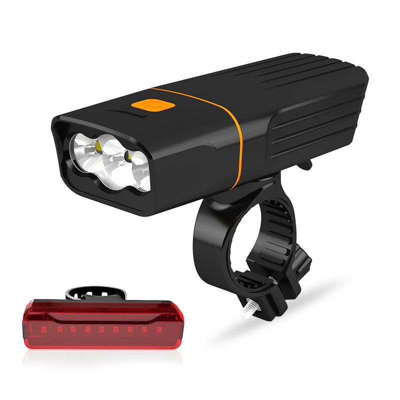 新款TK3自行车灯TK2山地车LED手电筒夜骑前灯USB充电强光 3T6 3L2详情图5