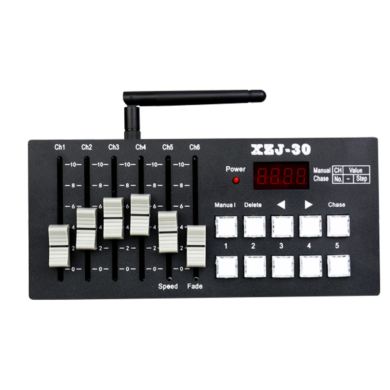 Factory direct sale Mini DMX512 with built-in 2.4G wireless transmitter, suitable for controlling products such as parapet special effects Application Scenario
