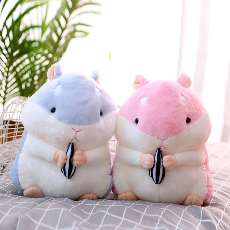 Little Hamster Doll Plush Toy Holding Melon Seeds Fat Hamster Doll Cute Super Cute Mouse Mascot Application Scenario