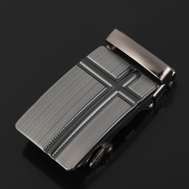 Manufacturers Wholesale More Than Cow Leather Belt Men's Automatic Buckle Business Aviation Belt Online Shop Activities Gift Application Scenario