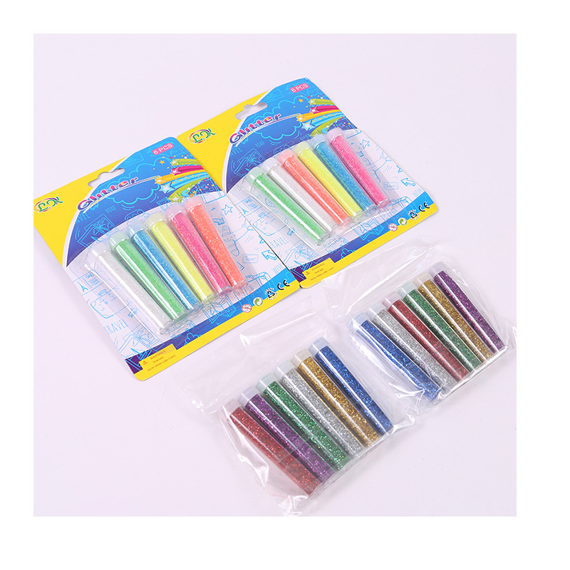 厂家直销闪光/七彩粉/闪亮粉白底实物图