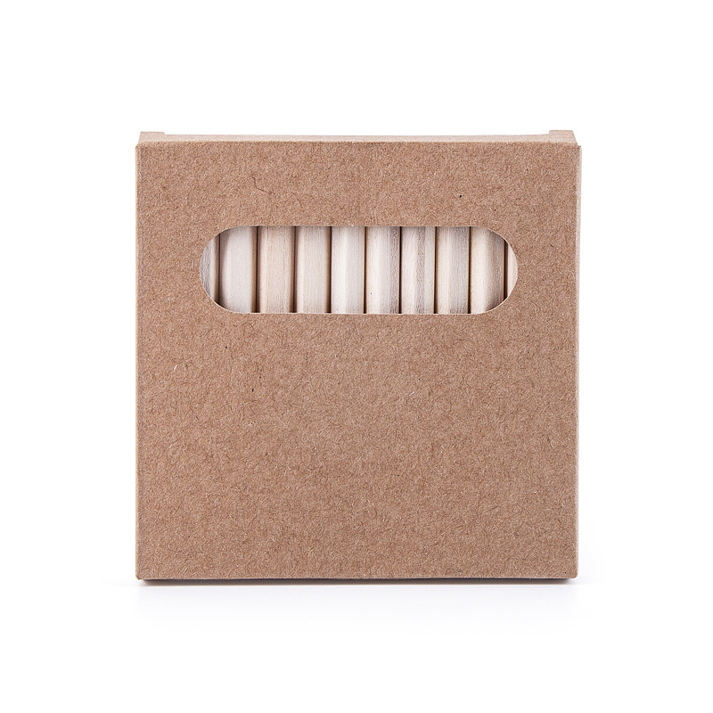 纸盒包装铅笔12支 彩盒装彩色铅笔 12色彩笔 彩铅入牛皮纸盒生产