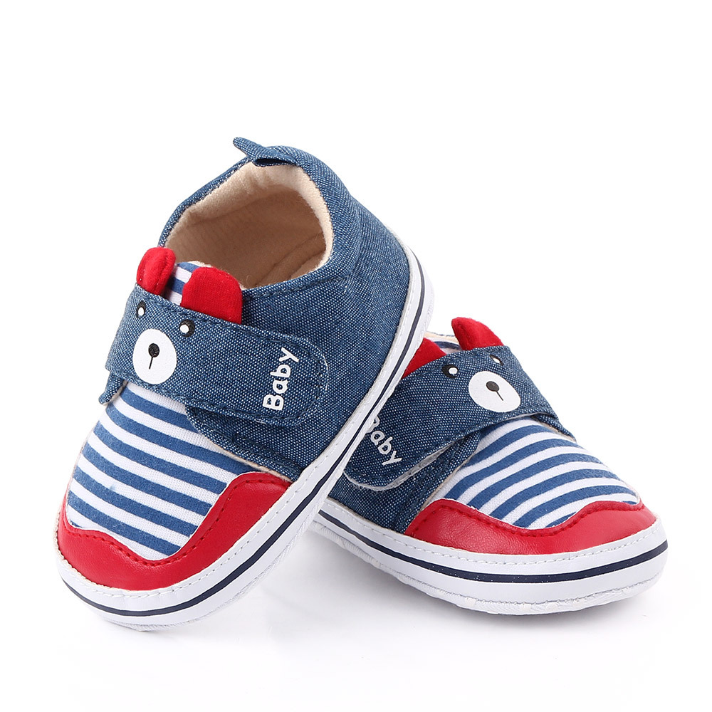 Spring and Autumn four-season baby shoes for 0-12 months - anti-slip soft-soled Velcro baby walking shoes 2212 Item Picture