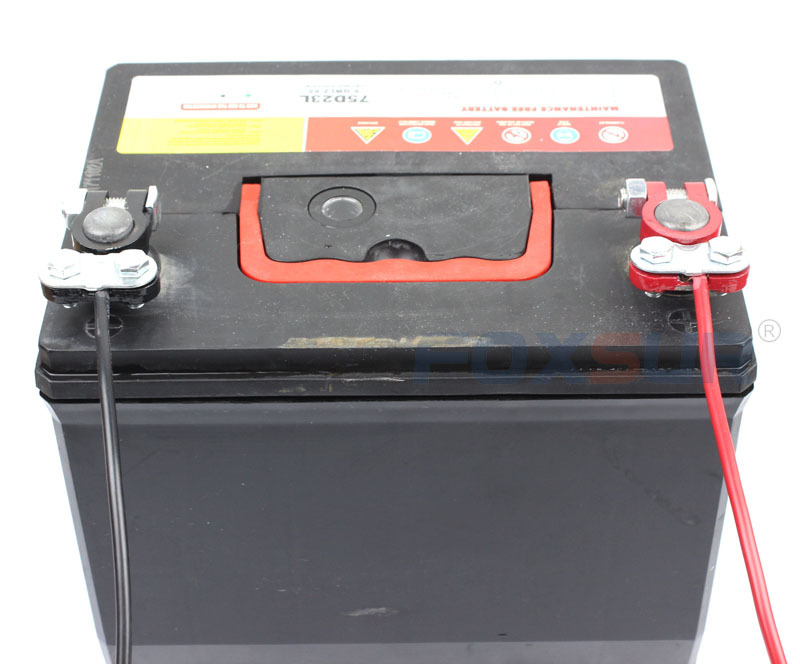 Red and black car battery clips, spray-painted battery terminal posts, inverter connectors, battery terminal blocks Application Scenario