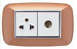 Painted Gold/Silver Edge Wall Switch 118 Multinational Multi-Specifications Can Be Oem Logo National Electromechanical Workers details Picture