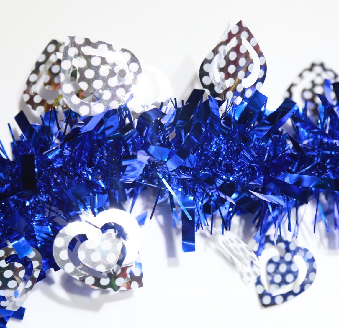 7 cm 2 meters encrypted heart-shaped wool strips, wedding color strips, decals, Christmas supplies, festival supplies, decorative color strips details Picture