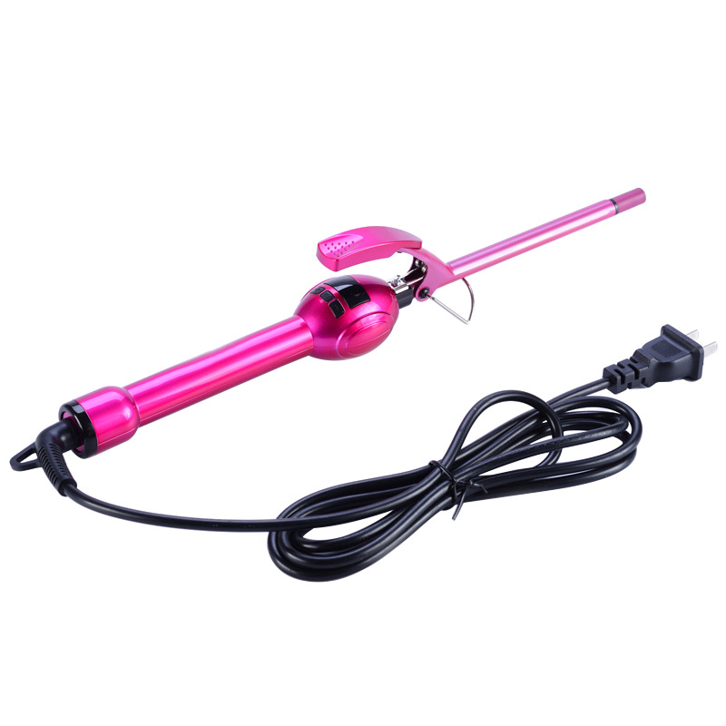 Cross-border specialized new electric roll bar LCD LCD permutador de doble uso seco y húmedo rizador de cerámica eléctrica fábrica directa