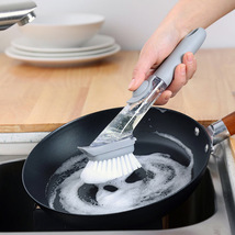 抖音同款刷锅神器长柄洗锅刷子不粘油厨房家用自动加液海绵洗碗刷