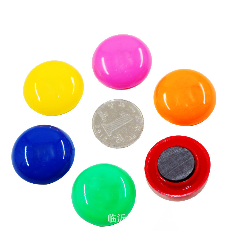 Yongyi 3012 Magnetic Nail 12 Pieces Of Round White Board Magnetic Beads 3Cm Color Magnetic Buckle Medium Magnetic Particle details Picture