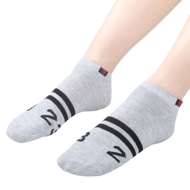 Socks men's trendy summer thin invisible ship socks women's socks terylene cotton gift independent packaging wholesale Item Picture