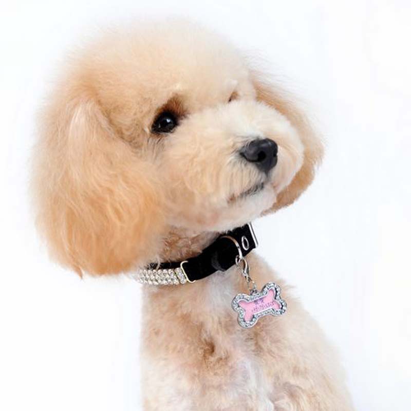 Manufacturers Directly Supply Cross-Border Hand-Written Love Dog Pendant Pet Id Tag Easter Christmas Diamond Dog Tag Specification drawing