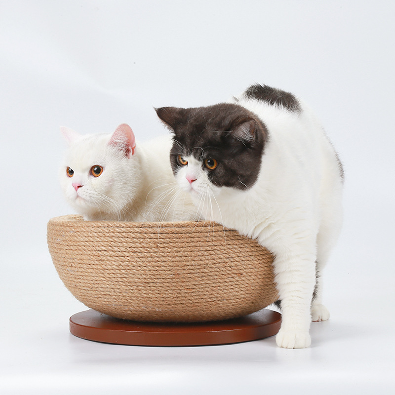猫抓板宠物玩具猫抓碗麻绳猫窝猫睡碗猫磨爪一体猫咪玩具用品批发详情图3