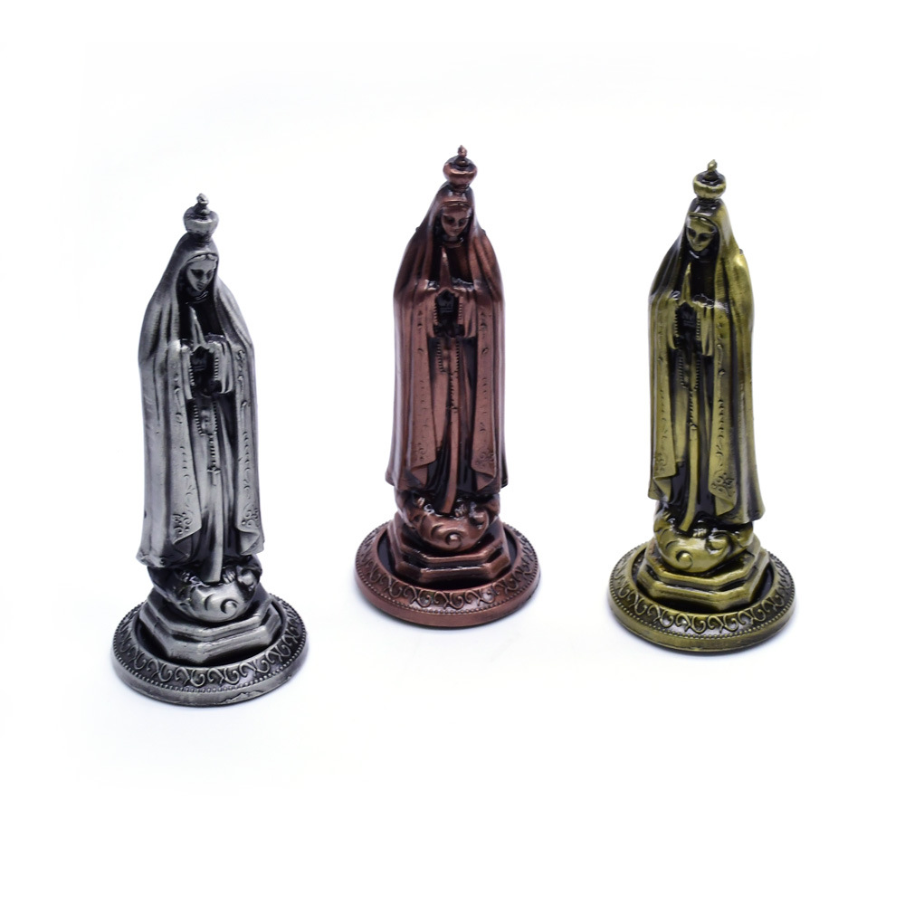 Cross-border source metal Fatima figure figurines, gift stands, and free gifts