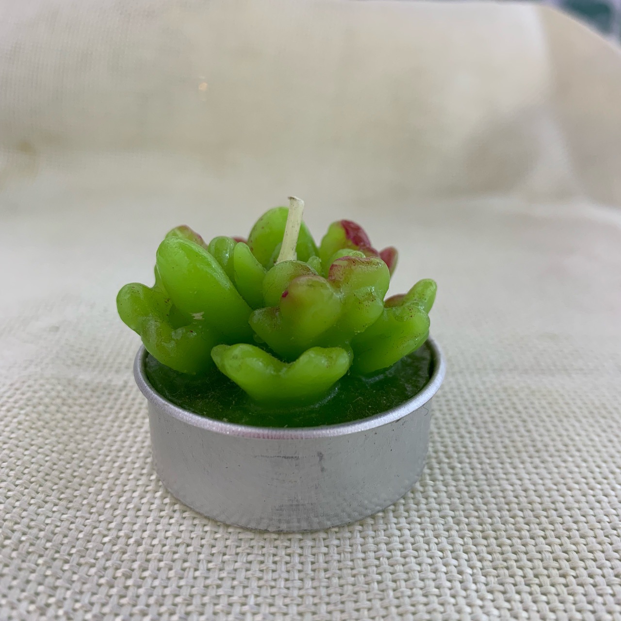 Candles, green candles, plant candles, outdoor decoration, simulated candles Item Picture