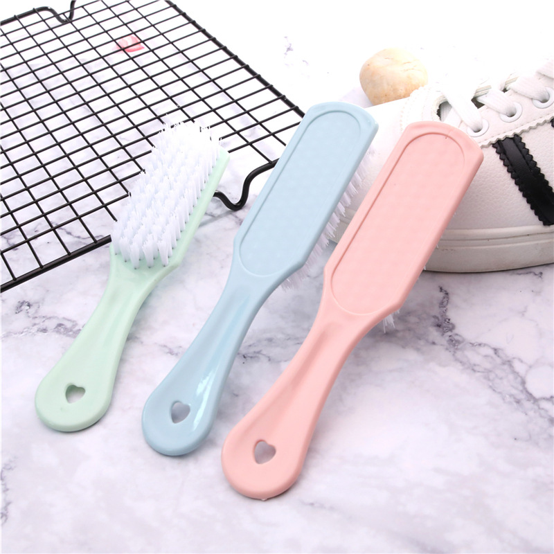 Plastic small shoe brushes, shoe cleaning brushes, plain soft-bristled shoe washing brushes, laundry brushes, multi-functional household brushes wholesale