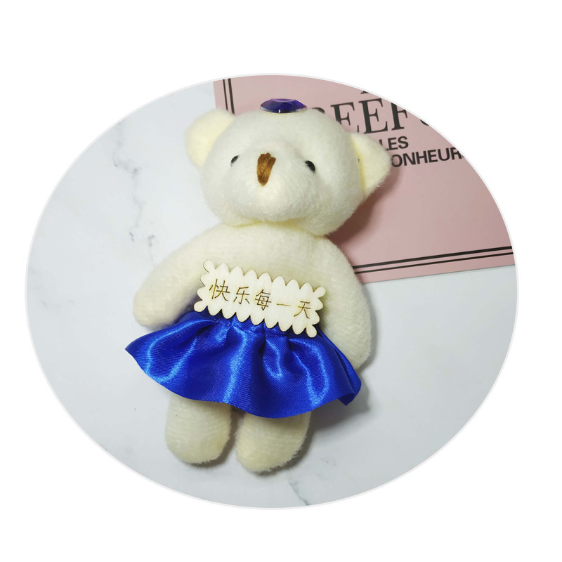 Cartoon Flower Bouquet Bear Doll Wholesale Plush Toy Doll Small Pendant Wedding Shower Gift Wedding Gift Item Picture